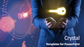  Presentation with key to success - Amazing slides having strategy house win goals - concept with key to success backdrop and a  colored foreground