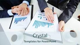  Presentation with resources - PPT theme having strategy human resources - hands of business people background and a sky blue colored foreground