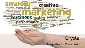  Presentation with marketing strategy - Amazing presentation having strategy promotion branding value performance backdrop and a coral colored foreground