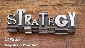  Presentation with strategy - PPT layouts having strategy word in mixed vintage background and a  colored foreground