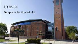  Presentation with 50th anniversary - PPT theme enhanced with stratford-upon-avon-may-22 background and a light blue colored foreground