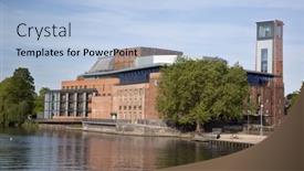  Presentation with 50th anniversary - Theme with stratford-upon-avon-may-22 background and a light blue colored foreground