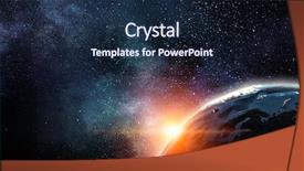  Presentation with universe - Presentation having blue galaxy - our unique universe background and a navy blue colored foreground