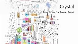  Presentation with colorful - Colorful presentation theme enhanced with stratygc planning - business colorful sketch image backdrop and a  colored foreground