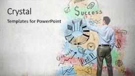  Presentation with strategy plan - Cool new theme with stratygc planning - his bright strategy plan backdrop and a white colored foreground