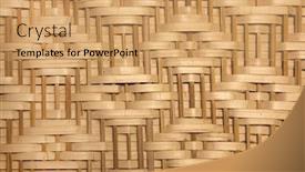  Presentation with straw - Presentation theme consisting of straw background background and a coral colored foreground