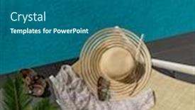  Presentation with five stars - Slide set enhanced with straw-hat-and-deck-chair background and a gray colored foreground