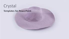  Presentation with straw - Slide set enhanced with straw-hat-isolated-on-white background and a sky blue colored foreground