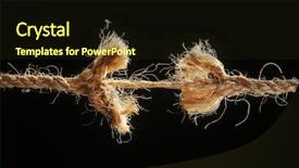  Presentation with rope - Amazing theme having straw rope is in bad backdrop and a wine colored foreground