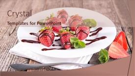 Presentation with chocolate strawberry - 