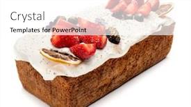  Presentation with lens - Theme enhanced with strawberry-cake-image-taken background and a white colored foreground