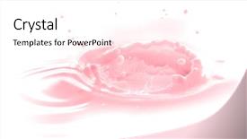  Presentation with milk splash - Audience pleasing presentation consisting of strawberry milk splash isolated backdrop and a white colored foreground