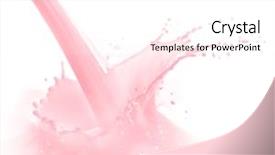  Presentation with milk splash - Audience pleasing slides consisting of snorkeling with a whale shark in the gulf of mexico backdrop and a cyan colored foreground