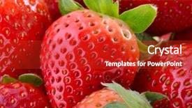  Presentation with red cardiac - Slide deck enhanced with strawberry plant - background of red big juicy background and a crimson colored foreground