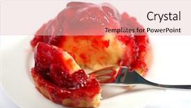  Presentation with show - Beautiful theme featuring strawberry-tart-broken-open backdrop and a lemonade colored foreground