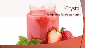  Presentation with strawberry - Audience pleasing slide set consisting of led portable power flashlight isolated on white background backdrop and a white colored foreground