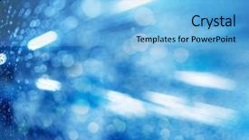  Presentation with abstract light - Presentation theme enhanced with streaks - abstract light view in raining background and a light blue colored foreground