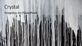  Presentation with award in black and white - Slides with streaks - drips of white paint background and a light gray colored foreground