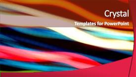  Presentation with blue orange white - Presentation enhanced with streaks of blue green orange background and a tawny brown colored foreground