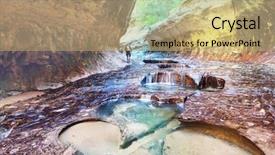  Presentation with panorama from bryce canyon national - Beautiful PPT layouts featuring stream desert - narrows in slot canyon zion backdrop and a yellow colored foreground