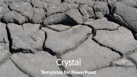  Presentation with soil - Colorful presentation design enhanced with stream desert - ukrainian soil degradation near kiev backdrop and a gray colored foreground