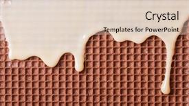  Presentation with hot chocolate - Theme having stream desert - white hot chocolate background and a lemonade colored foreground