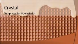  Presentation with hot chocolate - PPT theme with stream desert - white hot chocolate background and a lemonade colored foreground