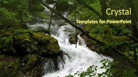  Presentation with stream - PPT theme consisting of stream in bulgaria background and a tawny brown colored foreground