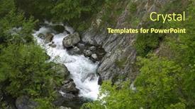  Presentation with stream - Beautiful slide deck featuring stream in bulgaria backdrop and a tawny brown colored foreground