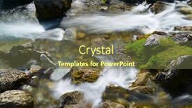  Presentation with stream - Cool new PPT theme with stream-in-the-pyrenees-lescun backdrop and a tawny brown colored foreground