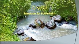  Presentation with beautiful nature - Amazing presentation having stream over mossy rocks beautiful backdrop and a tawny brown colored foreground