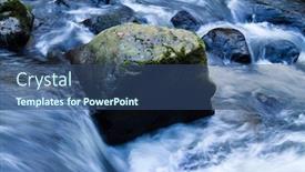  Presentation with stream - Audience pleasing PPT layouts consisting of stream-with-running-water backdrop and a ocean colored foreground