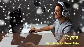  Presentation with video game 3d play games - Amazing slide set having streaming playthrough or walkthrough video backdrop and a  colored foreground