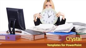  Presentation with woman in under wear - Cool new theme with stree from too much work backdrop and a tawny brown colored foreground