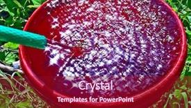  Presentation with water - Cool new slide set with streem-of-water-from-hose backdrop and a crimson colored foreground