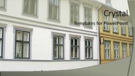  Presentation with norway - Audience pleasing PPT layouts consisting of strees - stree in gamlebyen fredrikstad norway backdrop and a mint green colored foreground