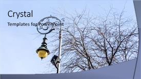  Presentation with million people - Cool new slide set with strees - typical lampstand view in berlin backdrop and a light blue colored foreground