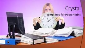  Presentation with work - Presentation having strees - woman under stree from too background and a lavender colored foreground