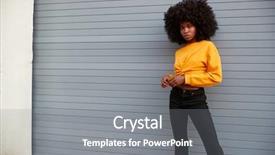  Presentation with camera security - Cool new slides with street against grey security shutter backdrop and a gray colored foreground