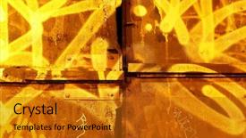  Presentation with brooklyn - Colorful PPT layouts enhanced with street art - graffiti wall in brooklyn new backdrop and a gold colored foreground