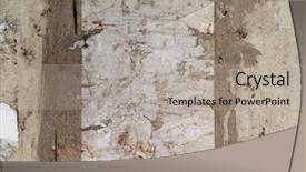  Presentation with poster - Colorful slides enhanced with street art - grungy remnant of a poster backdrop and a light gray colored foreground