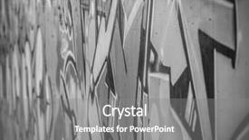  Presentation with white black grafitti - PPT theme enhanced with street art grafitti in black background and a gray colored foreground