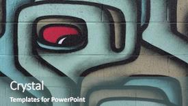  Presentation with street - Colorful presentation enhanced with street art backdrop and a ocean colored foreground