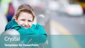  Presentation with street children - Colorful presentation enhanced with street children - outdoors portrait of cute boy backdrop and a  colored foreground