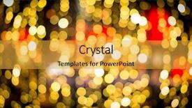  Presentation with street lights - Audience pleasing PPT layouts consisting of street city night blurred lights in restaurants abstract out of focus backdrop and a yellow colored foreground