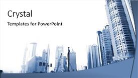  Presentation with shanghai - Cool new PPT theme with goers - street corner of shanghai backdrop and a white colored foreground