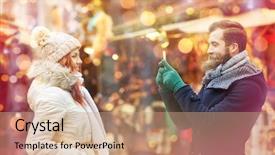  Presentation with old clothes - Presentation theme with  background and a  colored foreground