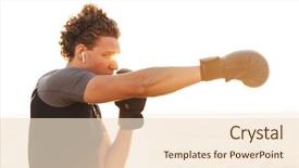  Presentation with adventure sports man - Presentation theme with street fighter - photo of young handsome sports background and a lemonade colored foreground