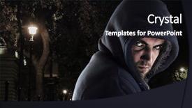  Presentation with ghetto gritty dark chicago city - Colorful slide deck enhanced with berries tea composition backdrop and a gray colored foreground