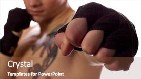  Presentation with super fighter jets - Presentation theme featuring street fighter isolated on white background and a  colored foreground